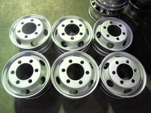 4トン　17.5×6.00　135-9　6穴　再塗装　6本セット　①