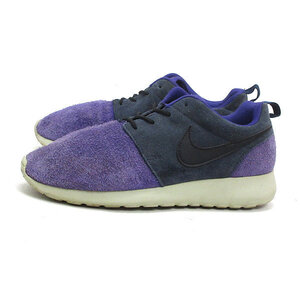 Z■ 【24cm】ナイキ/NIKEローシラン Wmns Rosherun LTHR ランニングシューズ■紫/紺LADIES/47【中古】■