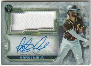 2020 TOPPS TRIPLE THREADS Fernando Tatis Jr. BIG JERSEY AUTO #/99 フェルナンド・タティス・ジュニア 直筆サイン＋ジャージ