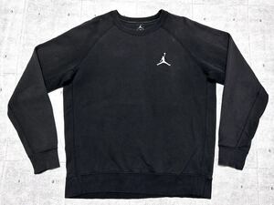 ナイキ ジョーダン ジャンプマン 刺繍 ワンポイント スウェット トレーナー　　NIKE JORDAN クルーネック ラグランスリーブ 玉8150