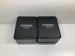 ★FORBEL フォーベル メンズ レディース セット ペアウォッチ 腕時計 黒文字盤 ブラック FB-1088-SG FB-1088-SL 不動 箱付き