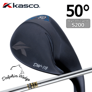 Kasco Dolphin Wedge DW-118 BLK【キャスコ】【ドルフィンウェッジ】【Dynamic Gold】【FLEX：S200】【ロフト：50度】【Wedge】