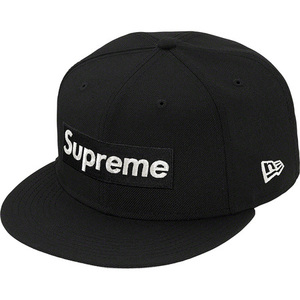 新品本物【黒★8】★$1M Metallic Box Logo New Era メタリック ボックス ニューエラ 正規店購入 シュプリーム 入手困難 限定 Supreme 20SS