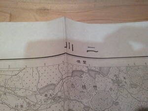 古地図　二川　2万5千分の1 地形図　　◆　昭和3年　◆　　愛知県　静岡県