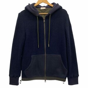 美品◆パーカー・フーディー モンクレール ジップパーカー マグリア ワッフル C20918413800 S MONCLER MAGLIA 【AFB5】