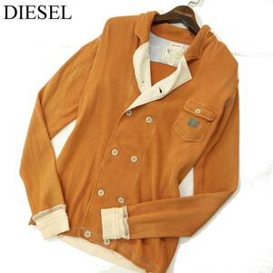 DIESEL ディーゼル 通年 ワッフル★ ダブル ジャケット カーディガン Sz.S　メンズ　A4T00579_1#F