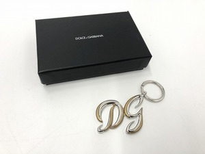 ドルチェ＆ガッバーナ DOLCE & GABBANA 小物 雑貨 キーリング キーホルダー 金×銀