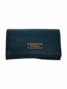 FURLA◆キーケース/レザー/GRN/無地/レディース