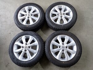 YS14725【送料無料155/65R14】ニッサン純正 デイズ デイズルークス 中古スタッドレス ▼14×4.5J 100/4H ET46▼1円スタート