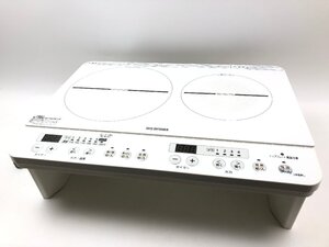 アイリスオーヤマ IRIS OHYAMA IHコンロ クッキングヒーター 2口 タイマー 揚げ物温度調整 自動湯沸し IHK-W12S 2022年製 Y12019MA