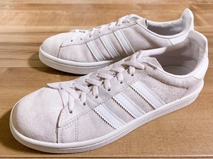 美品、レア!ADIDAS アディダス CAMPUS W キャンパス ペールピンク/ホワイト 2019年製 22.5cmオリジナル ビンテージ フランス ガゼル サンバ