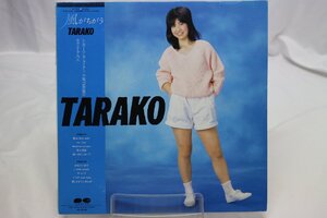 [TK3660LP] LP TARAKO/風がちがう　帯付き 見開き歌詞カード ステッカーおまけ ジャケ状態並み 盤面ダメージ多し 音質まずまず良好 追悼