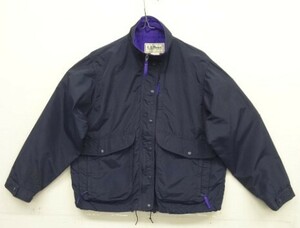 80s ヴィンテージ USA製 L.L. Bean エルエルビーン ナイロン バギーズジャケット ネイビー/パープル VINTAGE 80年代 アメリカ製