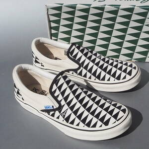 美品!! US 8H / 26,5cm VANS x ピルグリムサーフ SLIP-ON スリッポン 白黒 チェッカー Pilgrim Surf