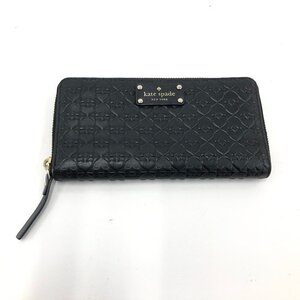 kate spade ケイトスペード 長財布 ラウンドファスナー レザー スペード柄 WLRU2517 J101 0516【CKAU2039】