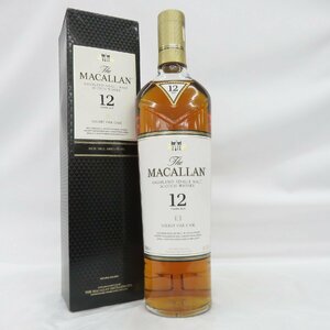 【未開栓】The MACALLAN ザ・マッカラン 12年 シェリーオーク ウイスキー 700ml 40% 箱付 11592580 0601