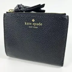 【美品】kate spade レザー 折財布 財布 ウォレット 二つ折り 人気