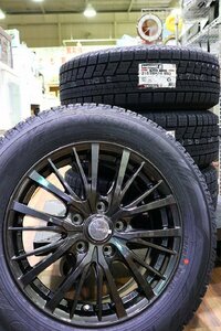 【質Banana】新品4本セット ヨコハマ iceGUARD 6 iG60 215/60R16 2024年製 LAYCEAホイール 6.5J/114.3/+48/5H ラベル付き 現品限り♪