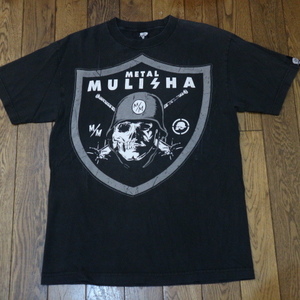 METAL MULISHA × ギルバート メレンデス Tシャツ M ブラック メタルマリーシャ スカル ロゴ 半袖 格闘技 Strikeforce コラボ ストリート