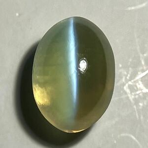 ≪天然クリソベリルキャッツアイ1.609ct≫s 約7.3×5.0mm ルース 裸石 宝石 ジュエリー chrysoberyl cats eye EA0/EA6 テEB2