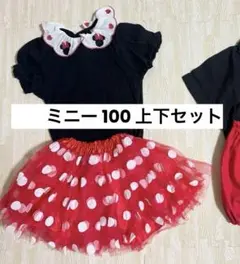 ミニーちゃん風 コスプレ 100cm 上下セット