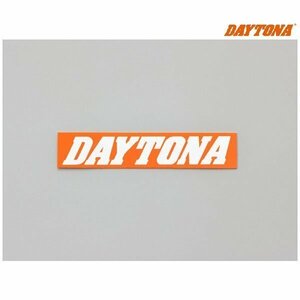 デイトナ DAYTONA ステッカー 角ステッカー オレンジ/白(文字) 80mm×16mm 21262