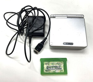 〇V163-W13-2263 ◎ Nintendo ニンテンドー AGS-001 GAMEBOY ADVANCE SP ゲームボーイアドバンスSP ゲームソフト付き 通電確認済み③