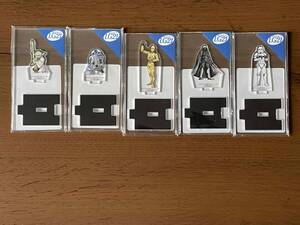 スターウォーズ/（非売品）アクリルスタンド 全5種セット/明治/LG21/ヨーダ/C3PO/ダースベイダー/R2D2/ストームトルーパー