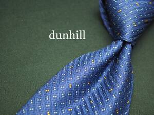 美品【dunhill ダンヒル】 C1144 ネイビー ITALY イタリア製 SILK ブランド ネクタイ 古着 良品