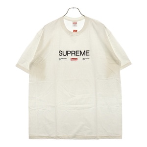 SUPREME シュプリーム 21AW Est.1994 Tee フロントロゴプリント クルーネック 半袖Tシャツ カットソー ホワイト