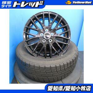 中古 タイヤ 195/65R15 30系 50系 プリウス 新品 ホイール 15インチ 5H 5穴 PCD 114.3 冬用 冬タイヤ 国産 日本製 カローラ など 4本セット