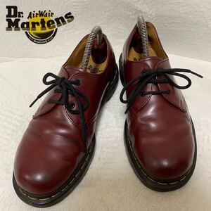 (537)Dr.martens ドクターマーチン【UK6(24.5cm相当)】赤茶 レッドブラウン 外羽根 ブーツ プレーントゥ 革靴 紳士靴 メンズ レディース