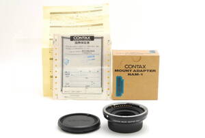 希少未使用品 CONTAX MOUNT ADAPTER NAM-1 マウントアダプター 645用 Nマウント コンタックス #6173