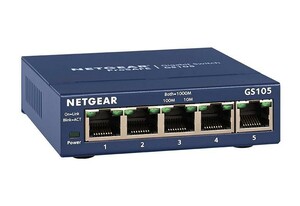 NETGEAR GS105-500JPS 未使用 未開封 5ポート ギガビットスイッチ HUB ファンレス静音