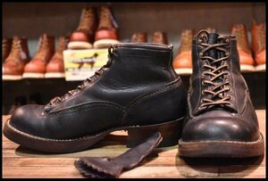 【9E 良品 旧ロゴ 98年】WESCO ウエスコ カスタムジョブマスターLTT ブラック 黒 ビブラム700シングル 編み上げ ブーツ HOPESMORE