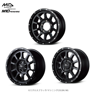 送料無料 マルカ サービス NITRO POWER M10 PERSHING (SGBK/M) 7J-16 +40 5H-114.3 (16インチ) 5H114.3 7J+40【4本セット 新品】