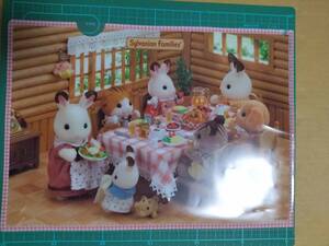  非売品 シルバニアファミリー クリアファイル A4 現状 Sylvanian Families pockets plastic file folder CLEAR FOLDER