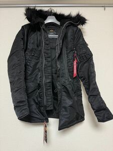 ALPHA INDUSTRIES ミリタリージャケット N-3B アルファインダストリーズ　モッズコート ブラック