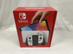 T6529 1円～ 【未使用品】 Nintendo Switch ニンテンドースイッチ 有機ELモデル HEG-S-KAAAA 任天堂 Joy-Con(L)/(R) ホワイト ゲーム機本体