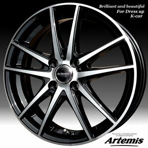 ■ Artemis MA-01 ■ 綺麗な軽四用16inホイール　MAYRUN 165/45R16 タイヤ付お買得４本セット