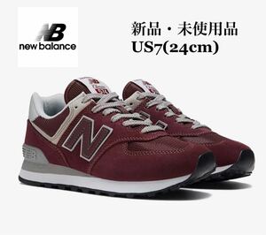 NEW BALANCE ニューバランス WL574EVM バーガンディー レディース スニーカー US7