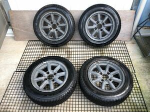 ブラックレーシング BR 175/65R14 6J+22 4穴 PCD114.3 14インチ スタッドレスタイヤホイール 4本セット 112