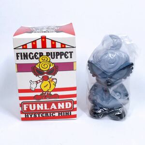 ヒステリックミニ【HYSTERIC MINI】ヒスミニ FINGER PUPPET 指人形 フィギュア Black＆Gray