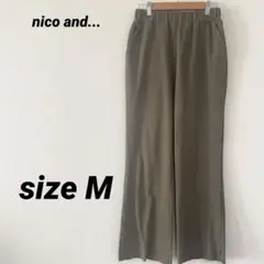 ニコアンド　パンツ　リラックス　イージー　オリーブ　レディース　M