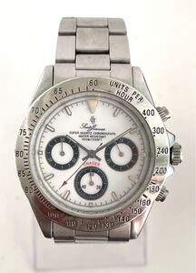 Santa Joannes セント ジョイナス CHASE 3318-01 SUPER QUARTZ CHRONOGRAPH 不動 メンズ 腕時計 0845