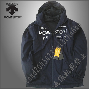 ■新品【DESCENTE MOVE SPORT】デサントムーヴスポーツ 中綿裏地一体化AIATHEMOTION快適保温 防風撥水フルZIPジャケット■NV/M