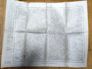 福岡県(嘉穂・朝倉・浮羽・田川) 大分県(下毛・日田) 吉井 古地図 1934(昭和9年)/地理/地形/資料/マップ/横:約58cm/縦:約46cm/B3227990