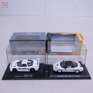 エブロ 1/43 ホンダ NSX-GT #64/NSX-Type-R 2002 WHITE 計2点セット EBBRO HONDA【10