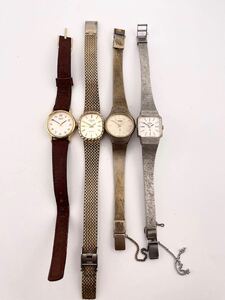 4点 腕時計 クォーツ CITIZEN 4-830890 YO SEIKO 2621-5090 SUNLORD objet JAPAN-Y-H251 RICOH 部品取り 【S82137-1033】