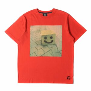 Paul Smith ポールスミス Tシャツ サイズ:L 近年モデル スマイリー プリント 半袖 SMILEY PRINT T-SHIRTS 262537 011R PS レッド 赤